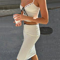 LaPose Fashion - Erika Midi Skirt Set - Crop Tops, Elegant Tops, Matching Sets, Midi Skirt, Outfit Sets, Romantic Tops, Sets, Skirt Set, Ski