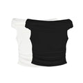 LaPose Fashion - Leticia Off Shoulder Top - Basic Tops, Capsule Collection, Casual Tops, Crop Tops, Elegant Tops, Fall Clothes, Fall-Winter 23,