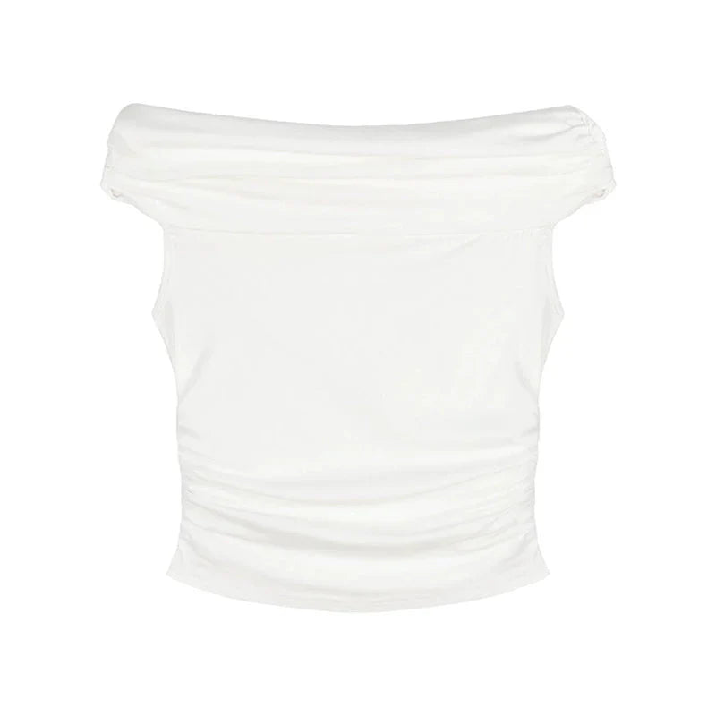 LaPose Fashion - Leticia Off Shoulder Top - Basic Tops, Capsule Collection, Casual Tops, Crop Tops, Elegant Tops, Fall Clothes, Fall-Winter 23,