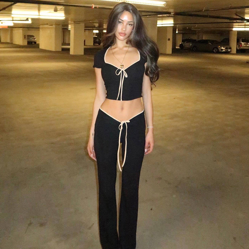 LaPose Fashion - Roman Pants Set - Casual Sets, Clothing, Elegant Clothes, Fall Clothes, Fall-Winter 23, Matching Sets, Outfit Sets, Pa