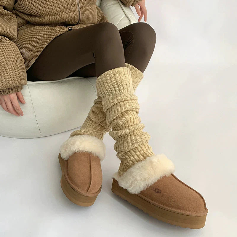 LaPose Fashion - Ruthie Knitted Leg Warmer - Leg Warmers, Socks, Winter Edit