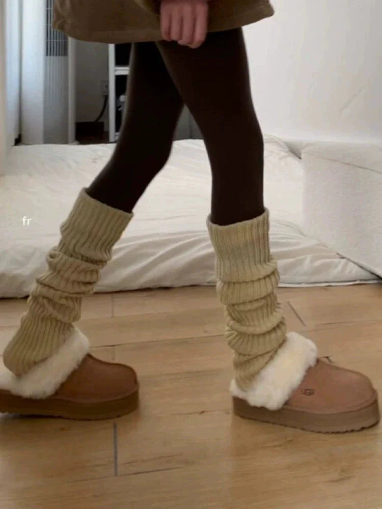 LaPose Fashion - Ruthie Knitted Leg Warmer - Leg Warmers, Socks, Winter Edit