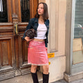 Jariyah Sequin Lace Mini Skirt