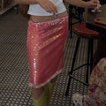 Jariyah Sequin Lace Mini Skirt