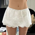 Kalee Low-Rise Lace Mini Skirt