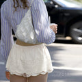 Kalee Low-Rise Lace Mini Skirt