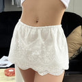 Kalee Low-Rise Lace Mini Skirt