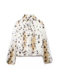 Enya Leopard Faux Fur Coat Jackets