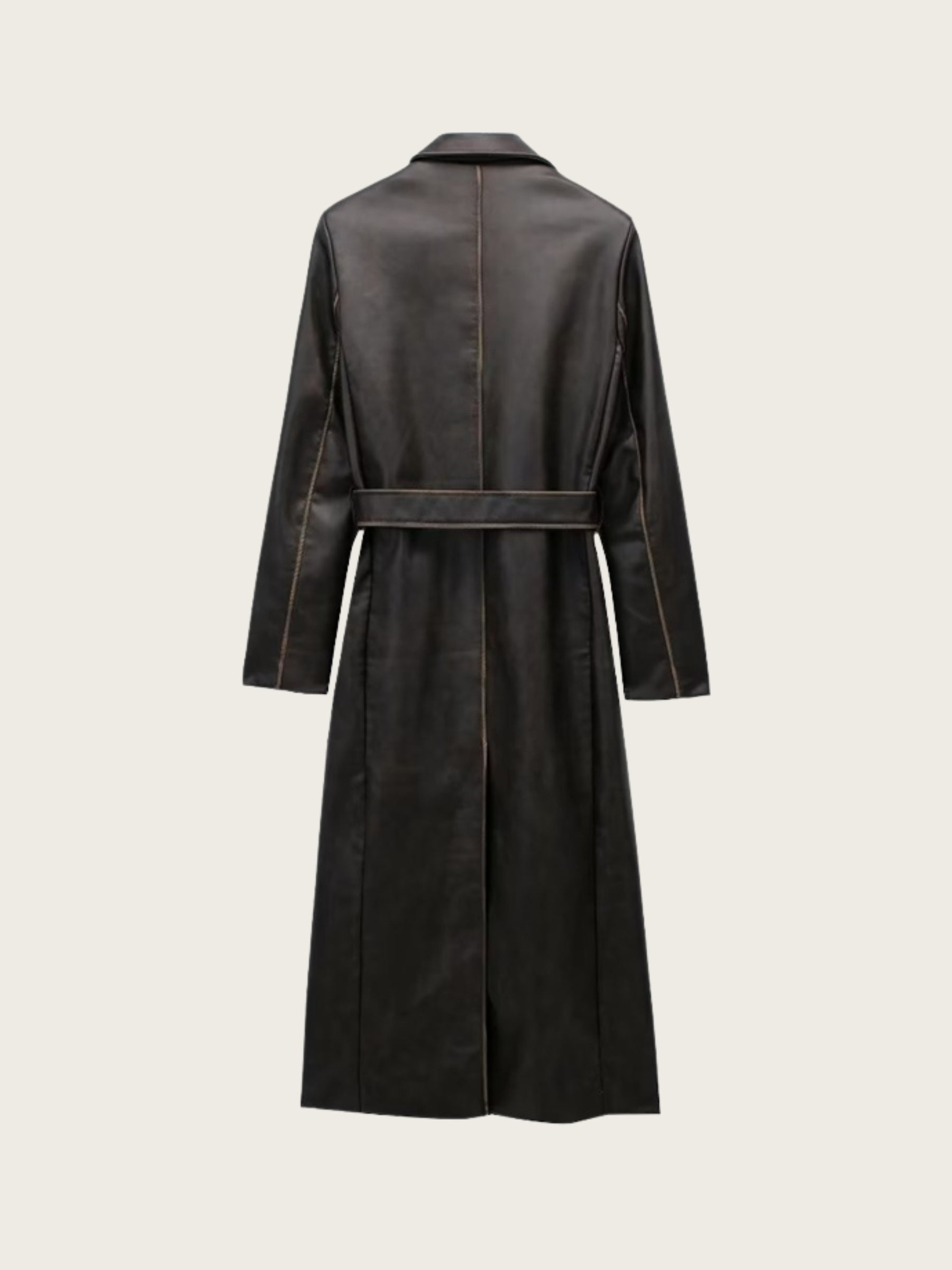 Kylee Maillard Retro Faux Leather Coat