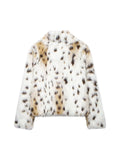 Enya Leopard Faux Fur Coat Jackets