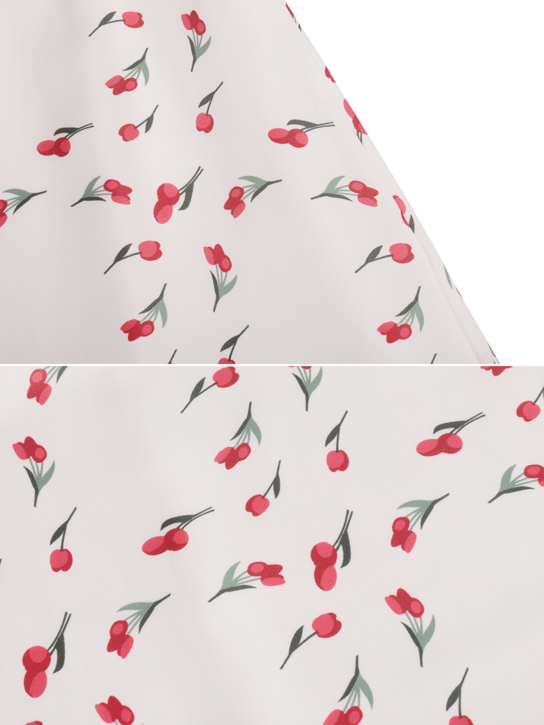Polly Cherry Print Maxi Skirt
