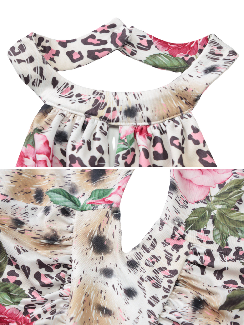 Evie Tropical Leopard Mini Dress