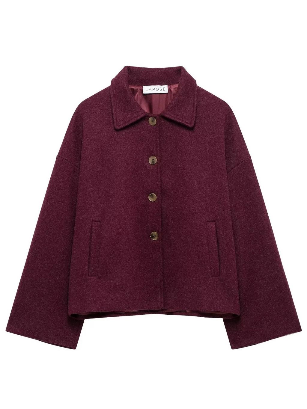 Arina Lapel Button-Up Jacket