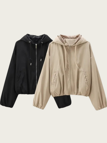 Aris Casual Zip-Up Hooded Jacket
