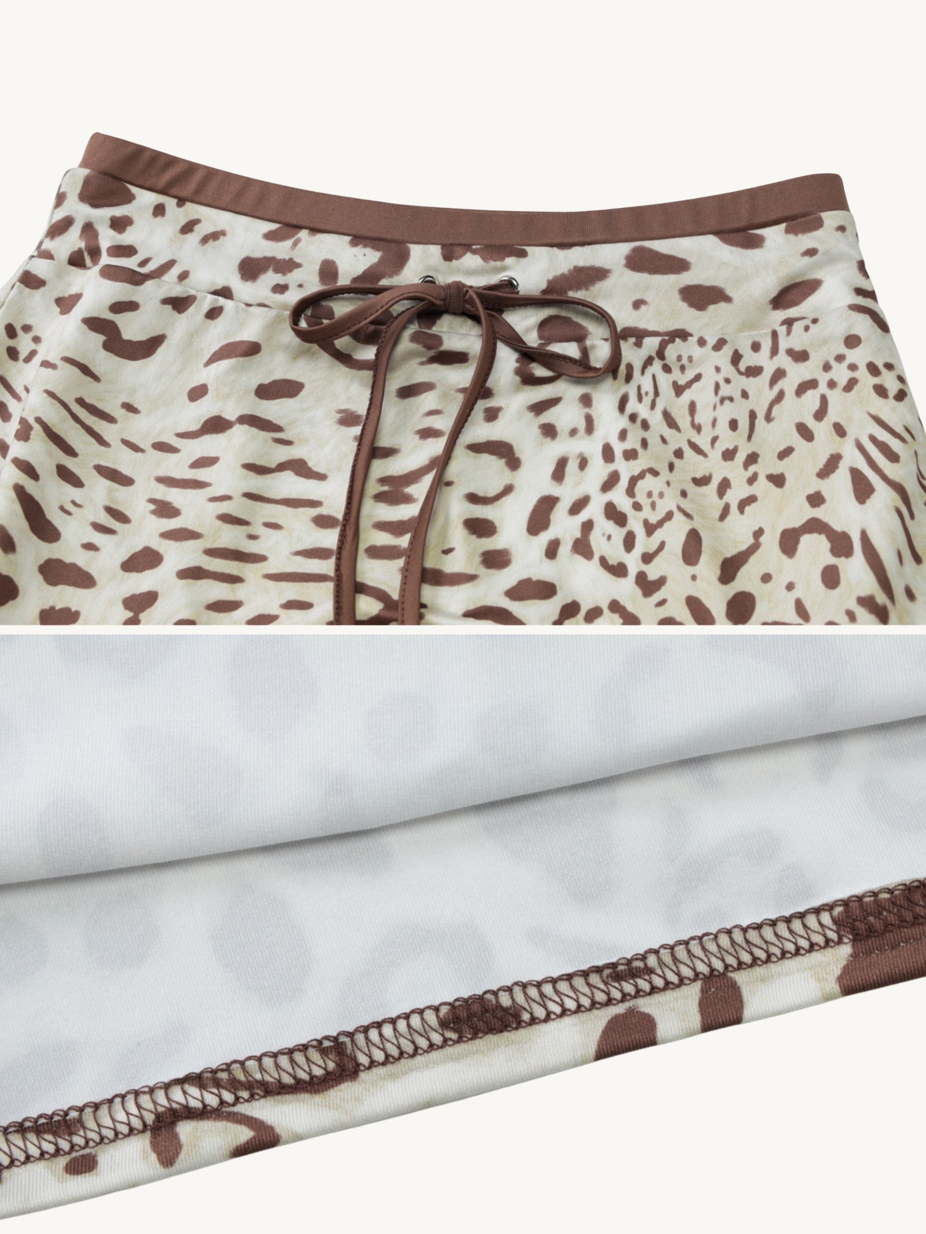 Leanne Leopard Skirt Set