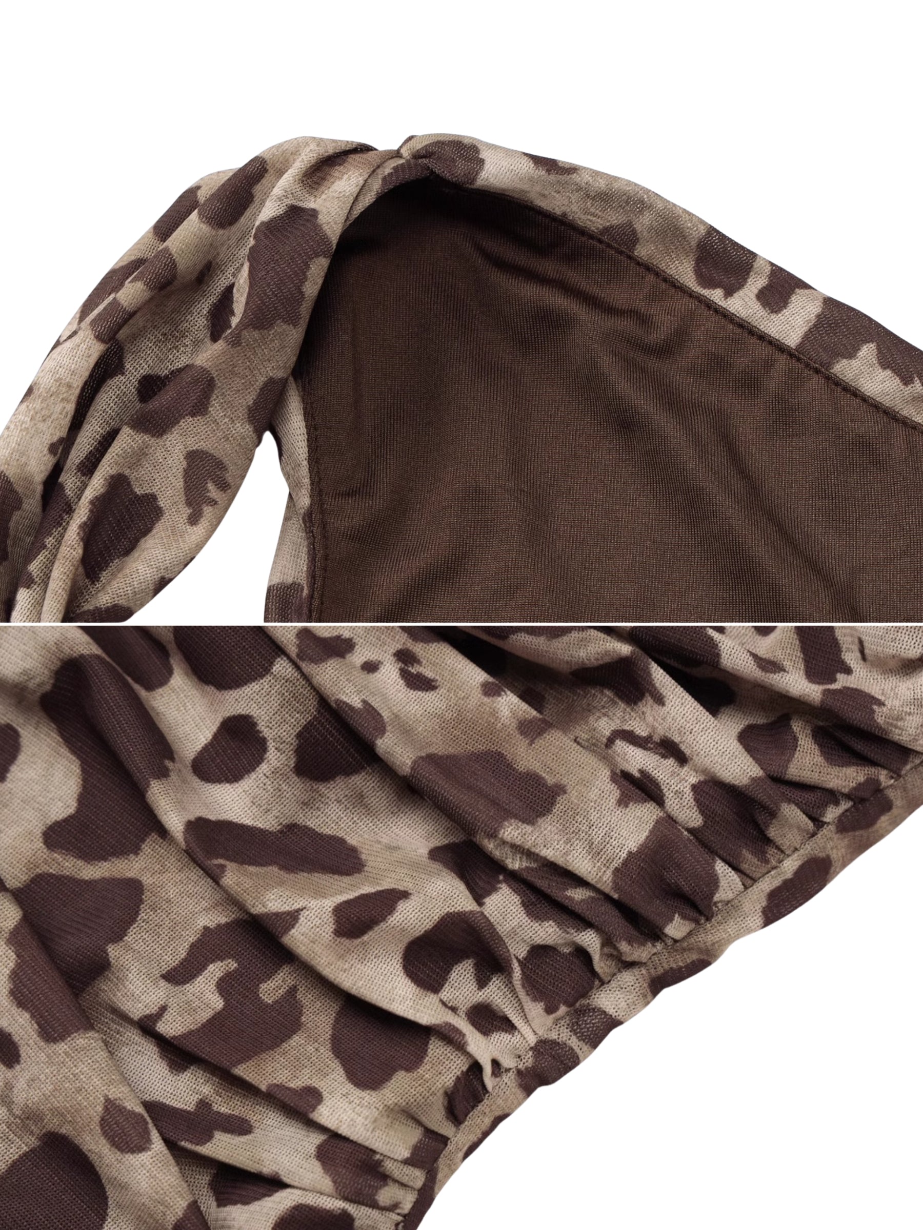 Posey Leopard Print Slant Bodysuit