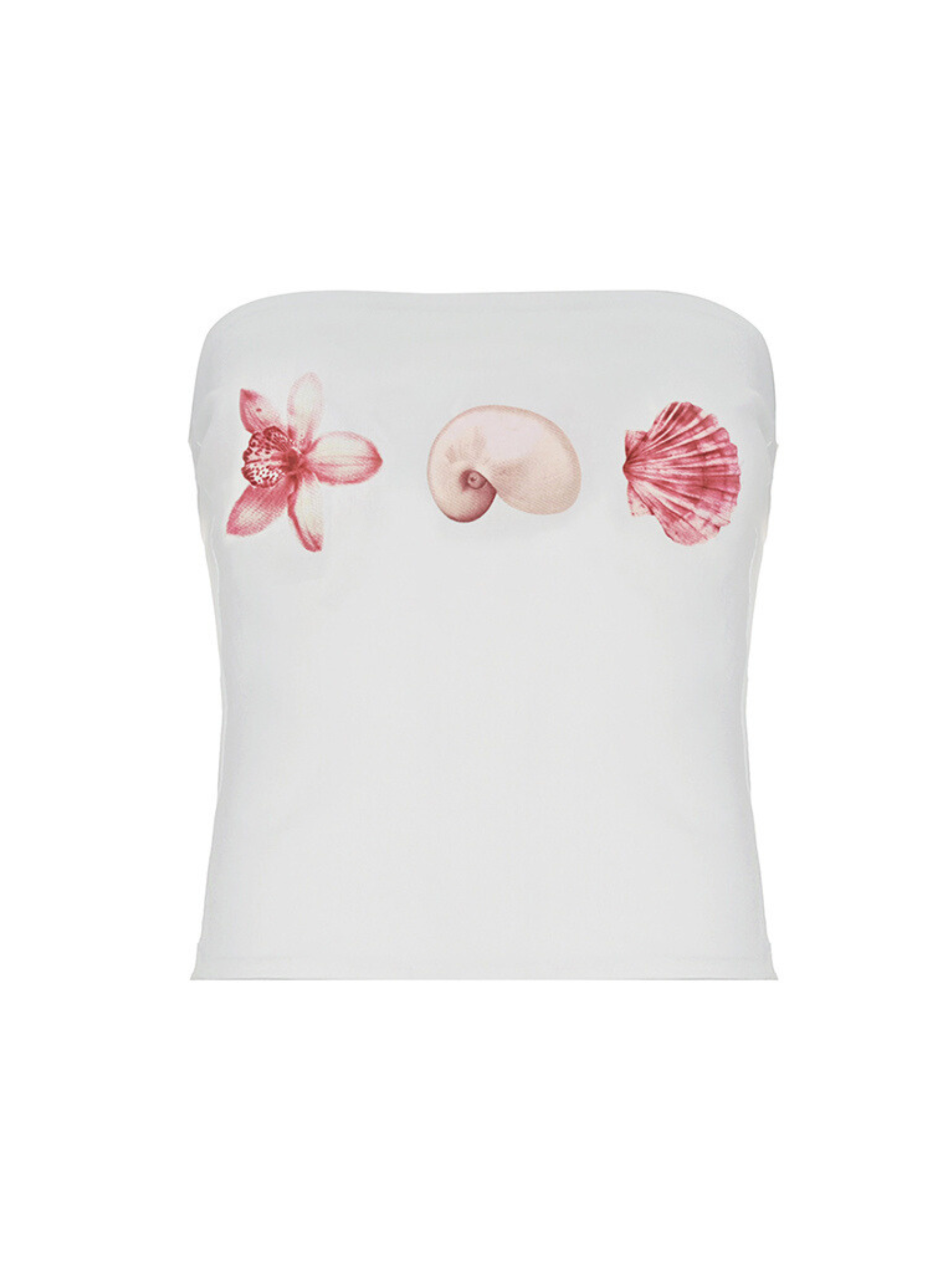 Lyana Shell Print Tube Top