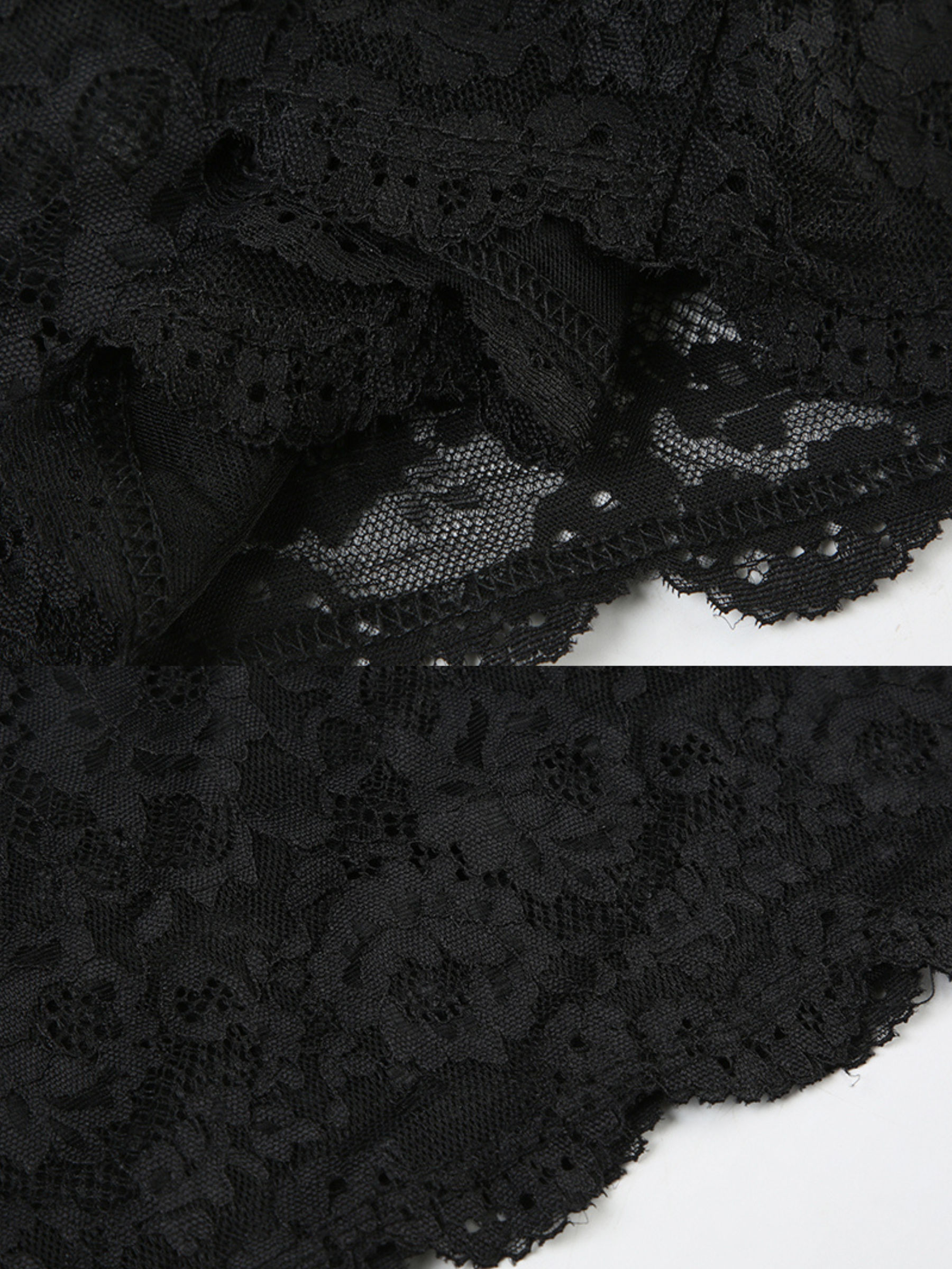 Celine Lace See-Through Mini Dress