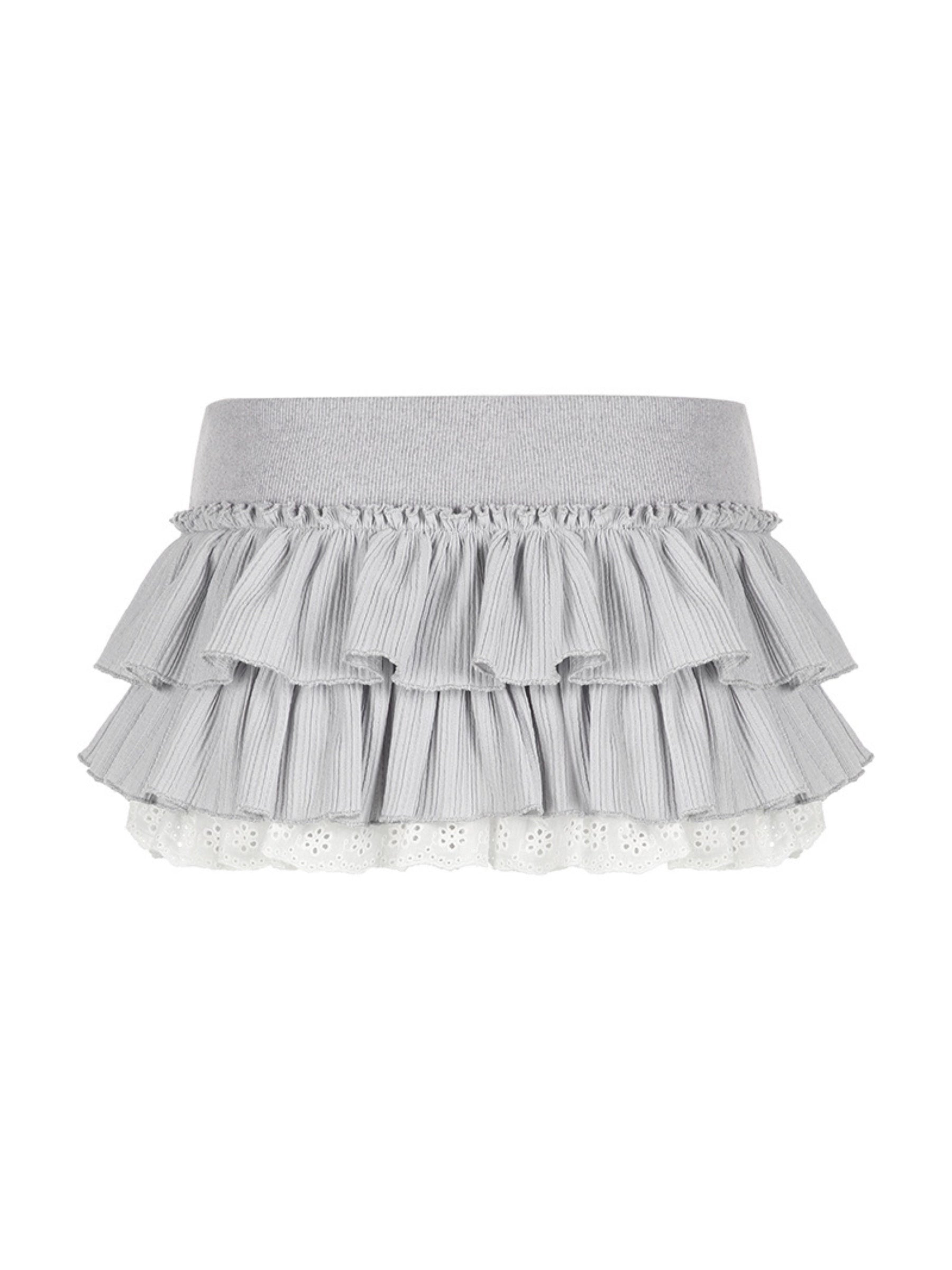 Layna Low Waist Ruffle Mini Skirt