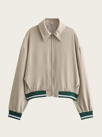 Kenley Khaki Ribbed Jacket