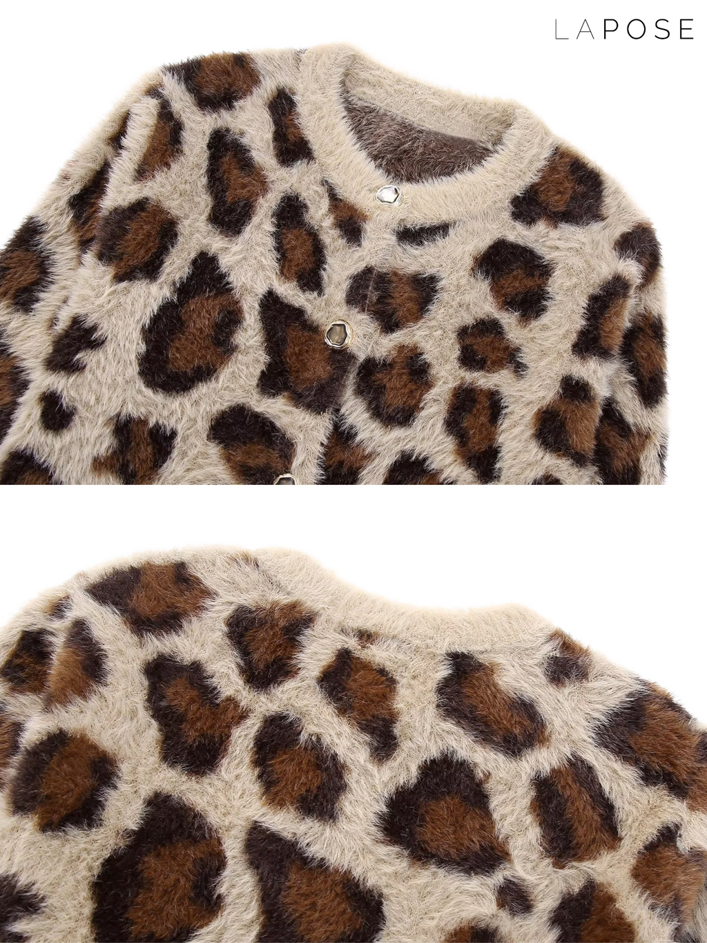 Maizie Faux Fur Leopard Cardigan