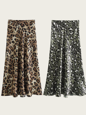 Kailea Leopard Maxi Skirt