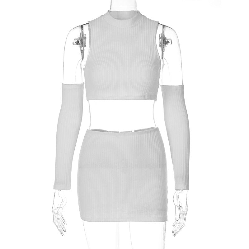 LaPose Fashion - Amila Knit Set - Clean Girl, Clothing, Matching Sets, Outfit Sets, Sets, Sexy Clothes, Summer Clothes, Three Piece Se