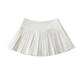 LaPose Fashion - Andraya Pleated Mini Skirt - A-Line Skirts, Fairy Skirts, Mini Skirts, Ruffle Skirts, Satin Skirts, Short Skirts, Skirts, Tennis 