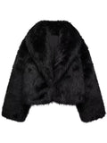 LaPose Fashion - Aniya Faux Fur Loose Jacket - Coats & Jackets, Crop Jackets, Jackets, Oversize Jacket, Puffer Jacket, Winter Edit