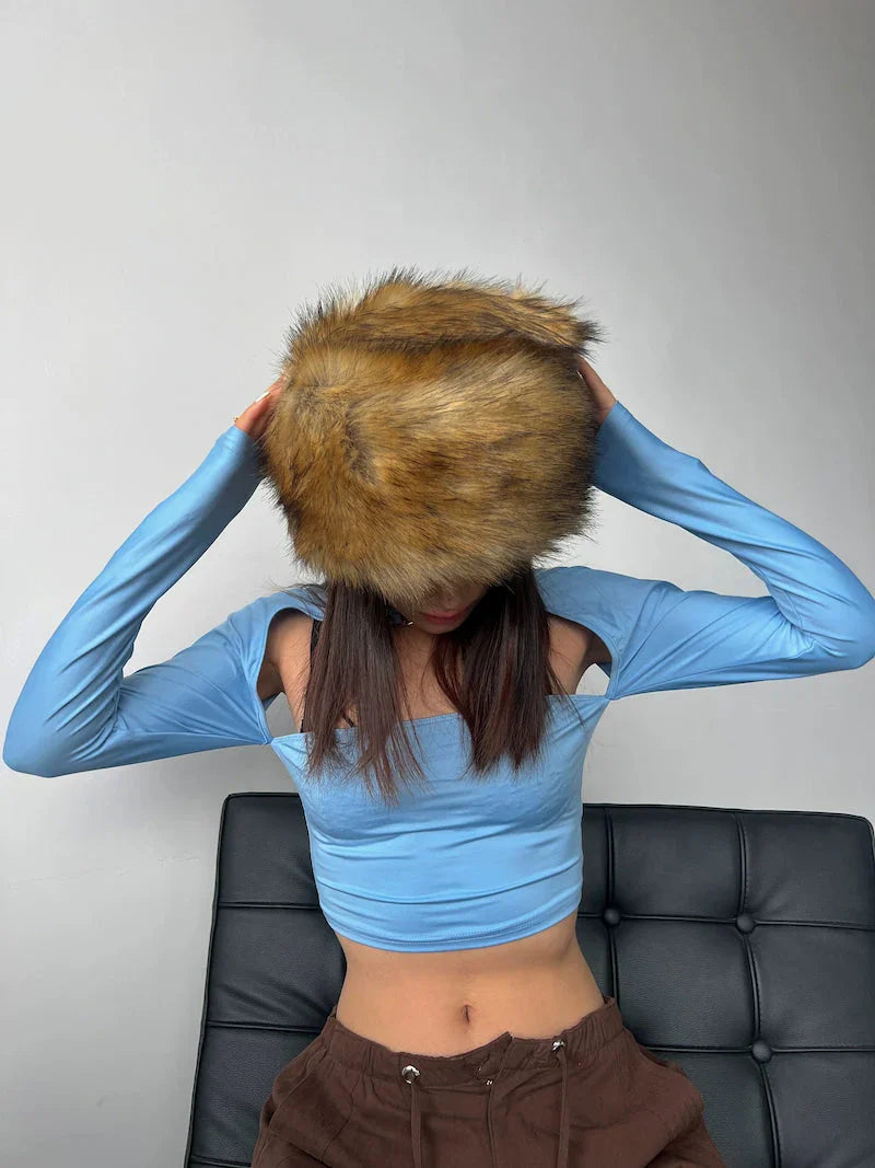 LaPose Fashion - Bani Faux Fur Bucket Hat - Accesories, Hats, Puffer Hats, Video, Winter Edit