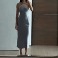 LaPose Fashion - Baylie Satin Midi Dress - Dresses, Elegant Dresses, Formal Dresses, Maxi Dresses, Party & Coctail Dresses, Sexy Dresses, Slim 