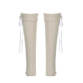 LaPose Fashion - Bow Detail Knitted Leg Warmer - Accesories, Socks, Winter Edit