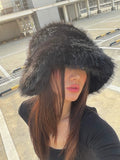 LaPose Fashion - Bryley Faux Fur Bucket Hat - Accesories, Hats, Puffer Hats, Winter Edit