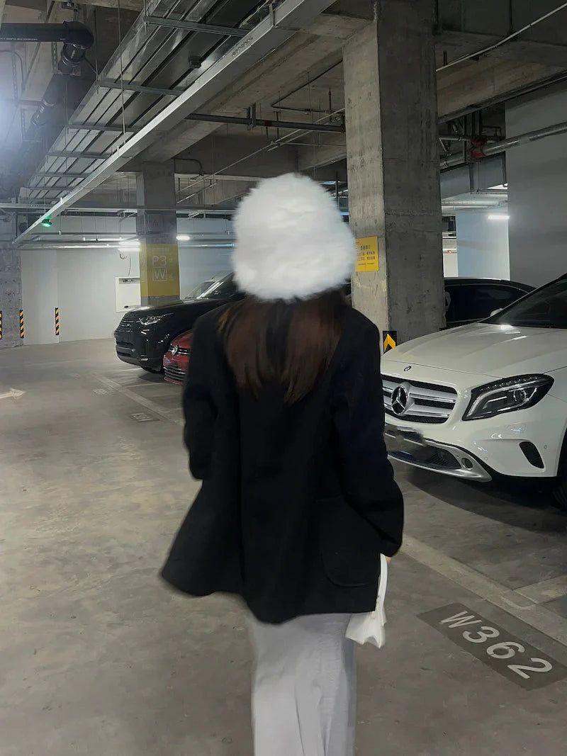 LaPose Fashion - Bryley Faux Fur Bucket Hat - Accesories, Hats, Puffer Hats, Winter Edit