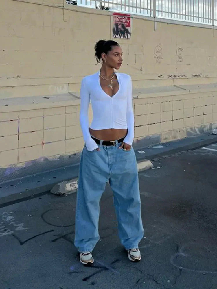 LaPose Fashion - Bryley Long Sleeve Top - Basic Tops, Clean Girl, Fall-Winter 23, Long Sleeve Tops, Sleeveless Tops, Tops, Winter Edit