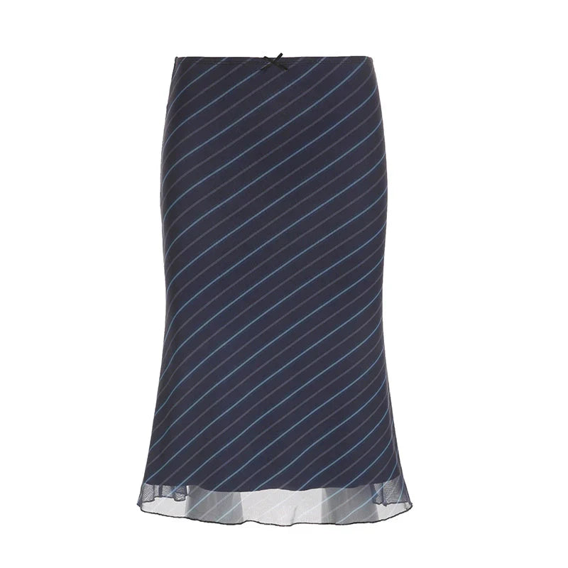 LaPose Fashion - Calissa Midi Mesh Skirt - A-Line Skirts, Lace Skirts, Mesh Skirts, Midi Skirt, Pleated Skirt, Skirts, Vintage Skirts