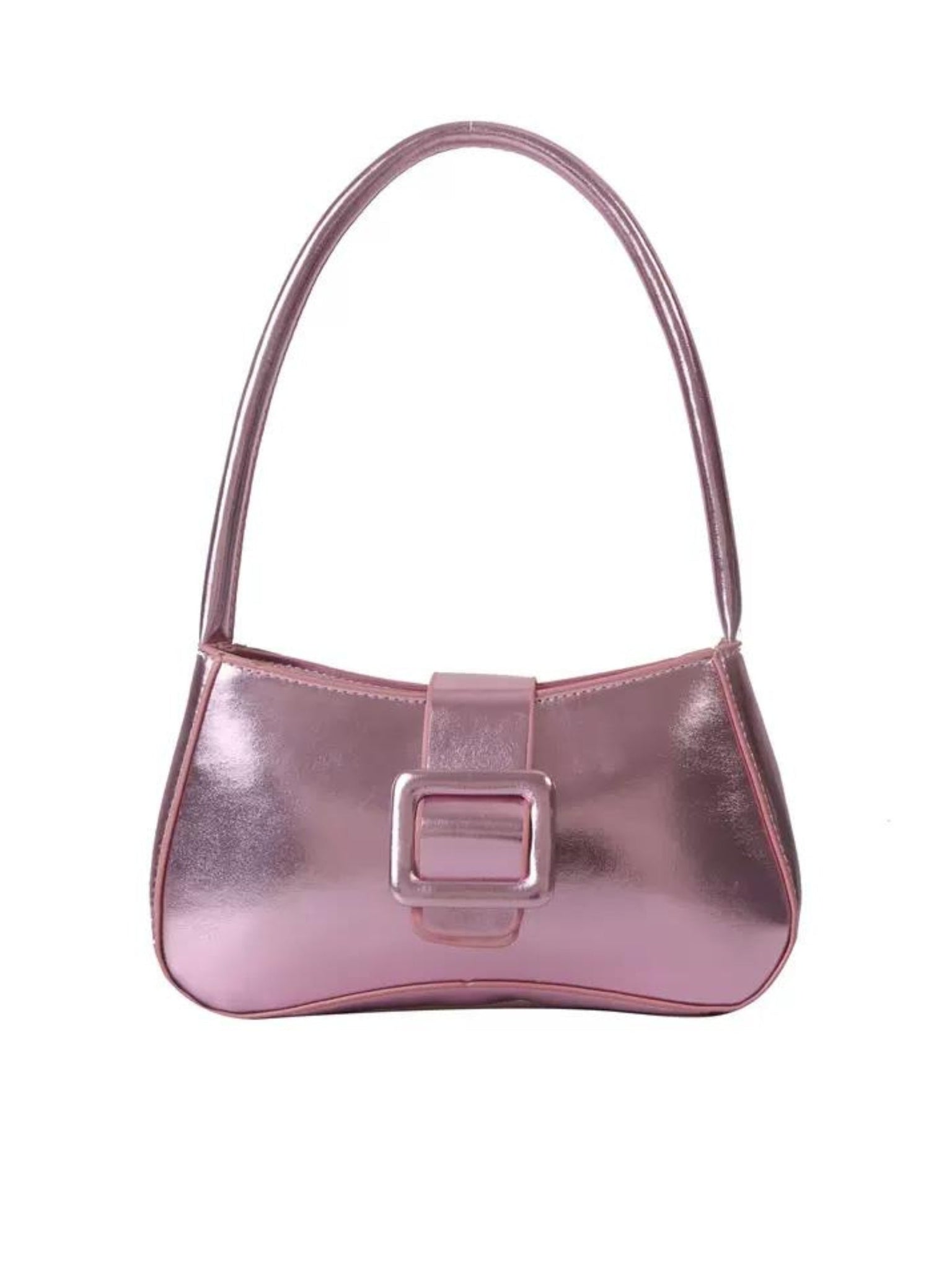 Cambrie Glossy Faux Leather Shoulder Bag