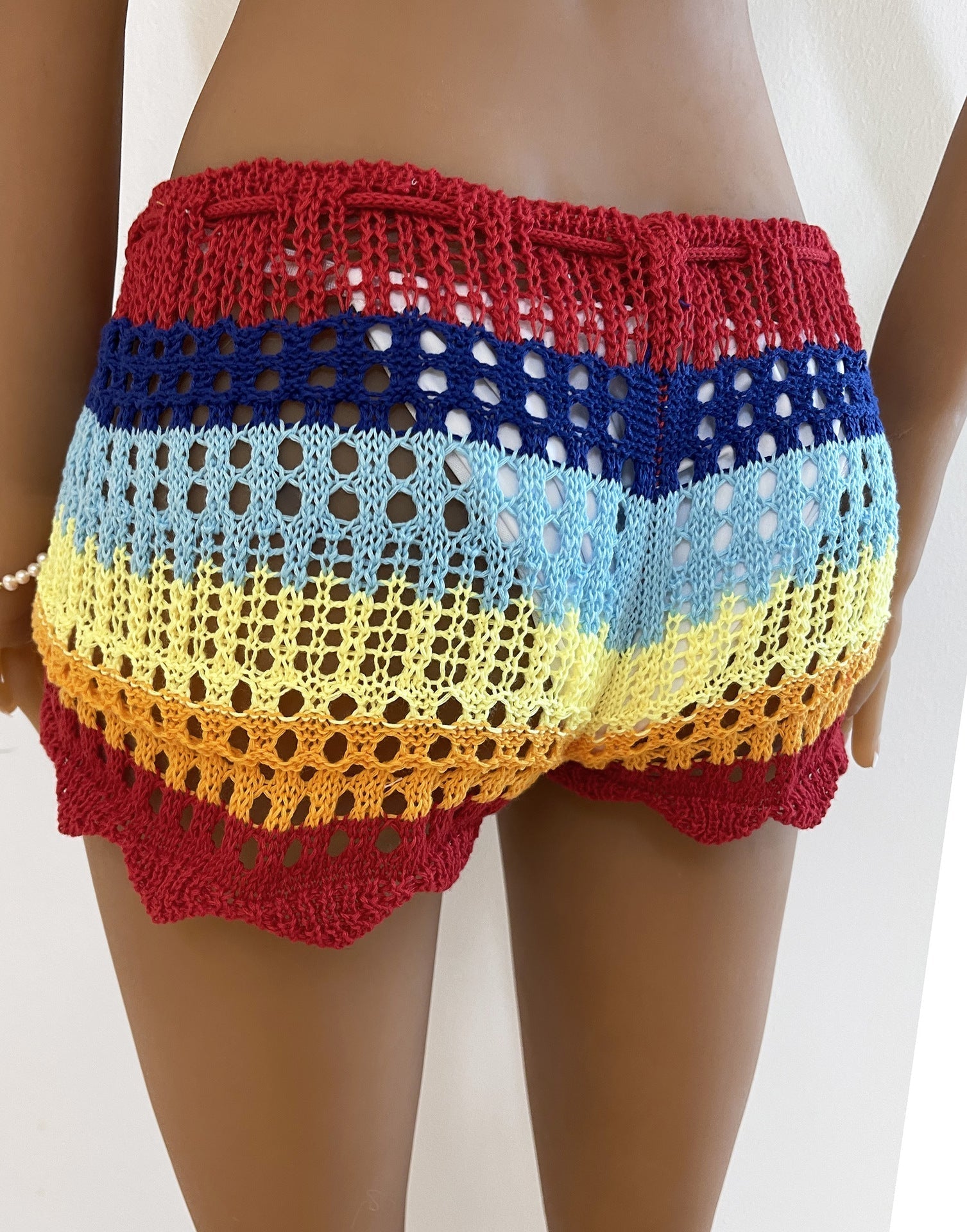 LaPose Fashion - Camellia Crochet Short - Crochet Shorts, Knitted Shorts, Shorts