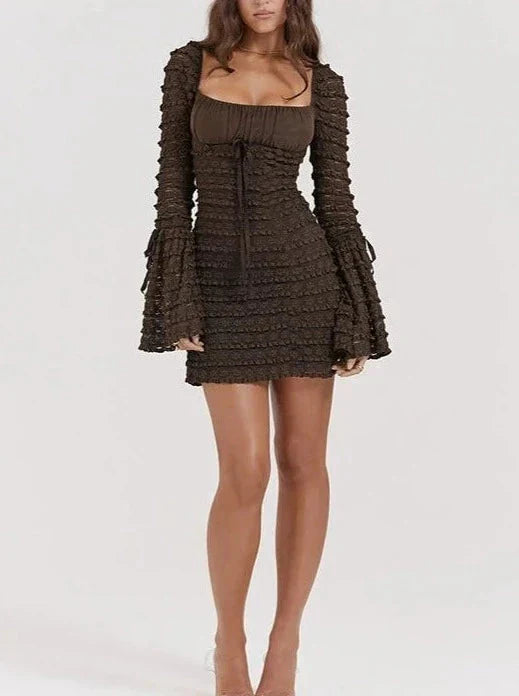 LaPose Fashion - Cora Layered Mini Dress - A-Line Dresses, Bodycon Dresses, Club Dresses, Dresses, Elegant Dresses, Lace Dresses, Party & Cocta