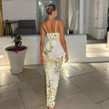 LaPose Fashion - Devorah Butterfly Print Maxi Dress - Backless Dresses, Beach Dresses, Bodycon Dresses, Dresses, Going Out Dresses, Long Dresses, Maxi Dre