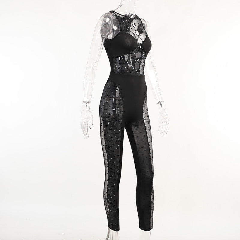 LaPose Fashion - Disha Mesh Jumpsuit - ALS, Clothing, Collab.Jan, Festival Clothes, Jumpsuits, Jumpsuits & Rompers, One Pieces, Yk2 Clothes