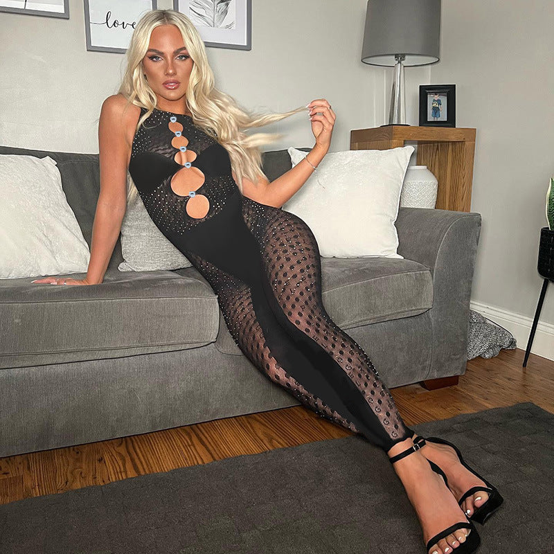LaPose Fashion - Disha Mesh Jumpsuit - ALS, Clothing, Collab.Jan, Festival Clothes, Jumpsuits, Jumpsuits & Rompers, One Pieces, Yk2 Clothes
