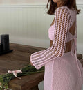 LaPose Fashion - Elani Knit Maxi Skirt Set - Crochet Sets, Knitted Sets, Matching Sets, Outfit Sets, Sets, Skirt Set, Skirts, Two Piece Sets
