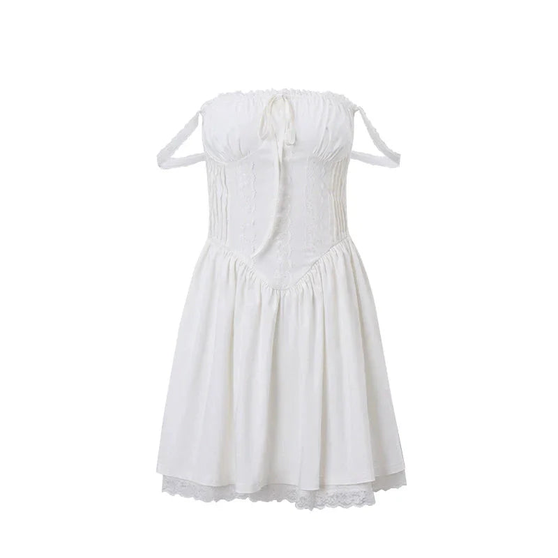 LaPose Fashion - Ember Mini Fairy Dress - Casual Dresses, Corset Dresses, Dresses, Lace Dresses, Little White Dresses, Mini Dresses, Party & C