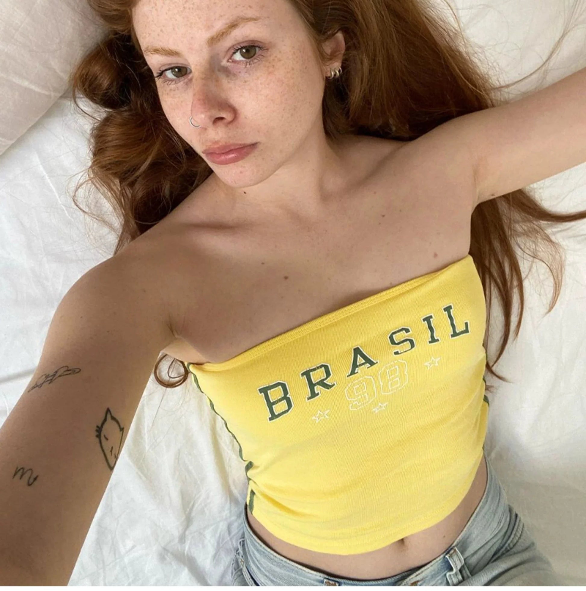 LaPose Fashion - England & Brazil Bandeau Top - 