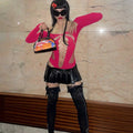 LaPose Fashion - Erza Mesh Bodysuit - Bodysuits, Long Sleeve Tops, Mesh Tops, Sexy Tops, Tops