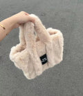 LaPose Fashion - Faux Fur Tote Bag - Bags, Handbags, Large Bags, Shoulder Bags, Tote Bags, Winter Edit
