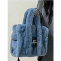 LaPose Fashion - Faux Fur Tote Bag - Bags, Handbags, Large Bags, Shoulder Bags, Tote Bags, Winter Edit