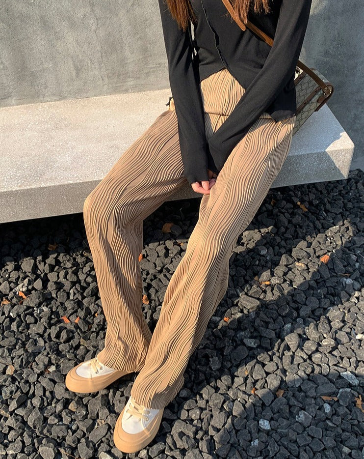 LaPose Fashion - Filomena Ruched Pants - Bottoms, Casual Pants, Clean Girl, Clothing, Collab.Jan, Fall-Winter 23, Fall22, Home2, Loose Pants,