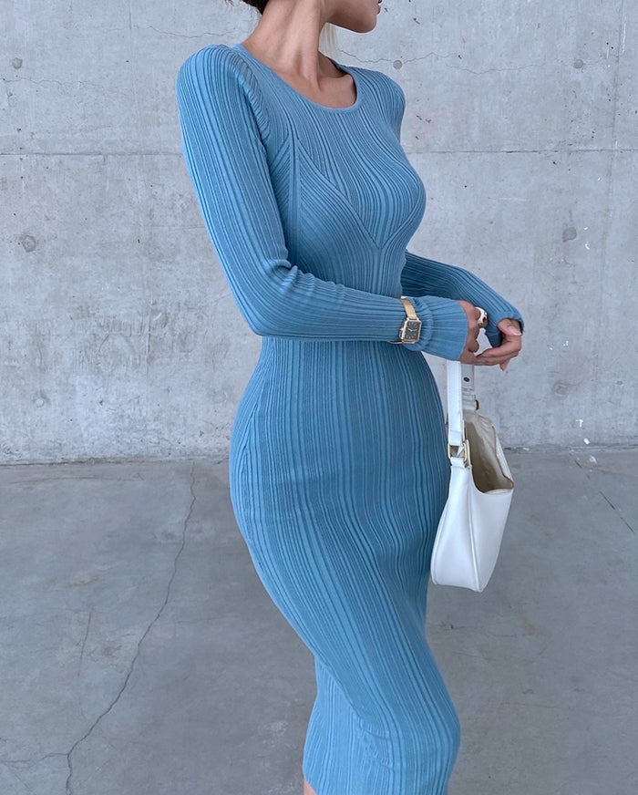 LaPose Fashion - Fiorello Bodycon Midi Dress - Basic Dresses, Bodycon Dresses, Casual Dresses, Clothing, Collab.Jan, Daytime Dresses, Dresses, Eleg